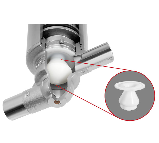 GEMÜ filling valve with regulating cone